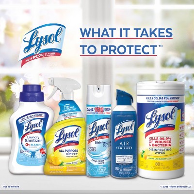Lysol Disinfecting Wipes - Lemon/Crisp Linen/Mango and Hibiscus - 80ct