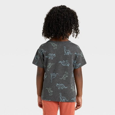 Toddler Boys' Short Sleeve Relaxed T-Shirt Cat & Jack Charcoal 4T