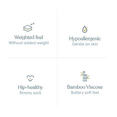 HALO Innovations Supersoft Rayon from Bamboo Sleepsack Wearable Blanket - Storm Gray - S