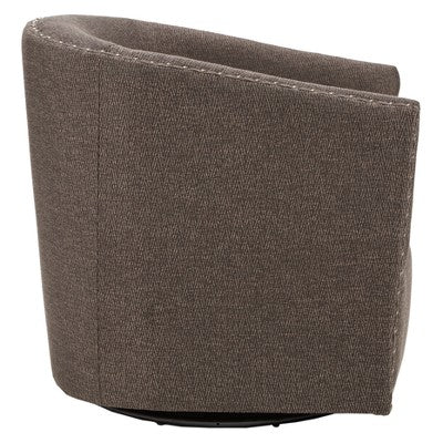 Madison Park Sheldon Swivel Chair Chocolate : Upholstered Accent, No Assembly, 300lb Capacity (LOCAL PICKUP ONLY)