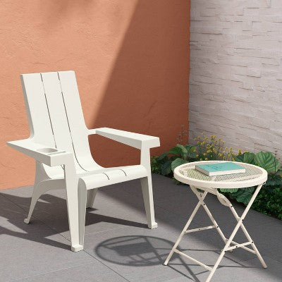 Resin Stackable Adirondack Chair Cream - Room Essentials (LOCAL PICKUP ONLY)