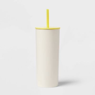 26oz Tumbler with Straw Ivory Yellow - Sun Squad