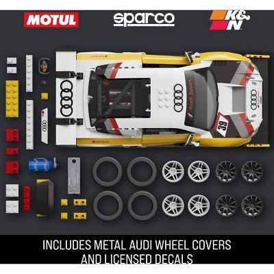 Mattel Brick Shop Hot Wheels '15 Audi R8 LMS Building Toy Kit 820pc