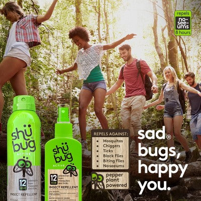 Shubug Active Insect Repellent Pump Personal Bug Spray 4oz