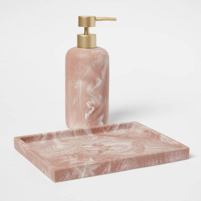 Pink Quartz Resin Tray - Threshold