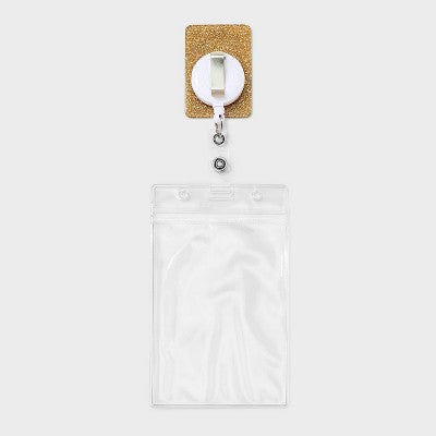 Back to School "In My Teacher Era" Badge Reel and ID Card Sleeve - Gold