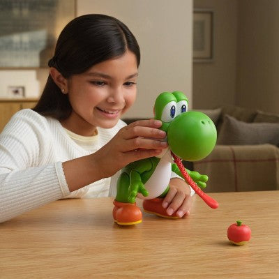 Nintendo Super Mario Yum Yum Yoshi 9.5" Feature Figure Grab the fruit again and again