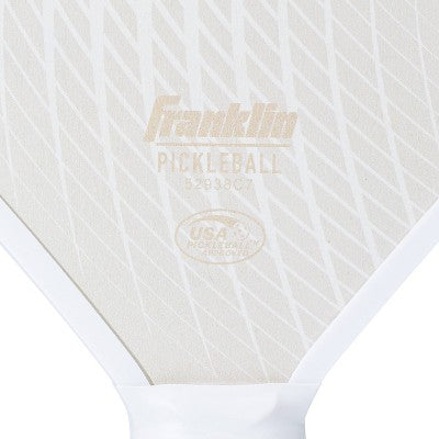 Franklin Sports 2 Player Journey Traditional Pickleball Paddle Set in Mesh Bag - Green/Beige: Wood Core, 4" Grip Size