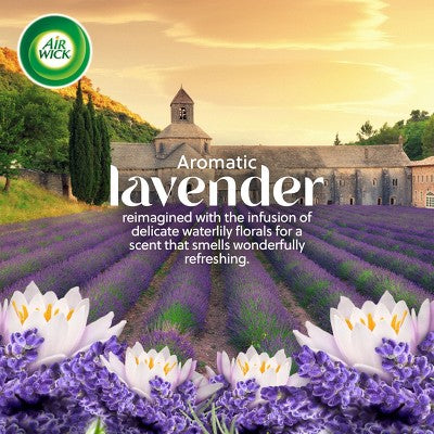 Air Wick Vibrant Scented Oil Air Freshener Refill - Lavender & Waterlily - 3.35 fl oz/5ct