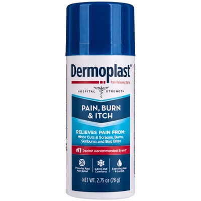 Dermoplast Pain Relief Spray for Cuts, Burns and Bites - 2.75oz EXP 01/31/2026