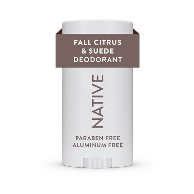 Native Limited Edition Fall Getaway Deodorant - Fall Citrus & Suede- 2.65oz