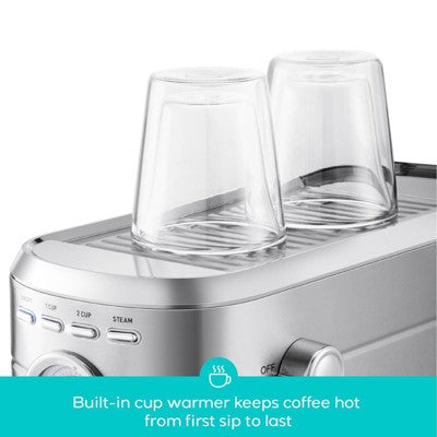 CASABREWS CM5418 20 Bar Espresso Machine and Coffee Maker with Pressure Gauge, Steam Function, Stainless Steel Housing, and 34 oz Removable Water Tank