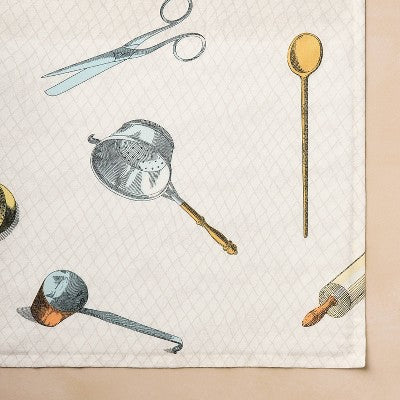84"x60" Cutlery Toss Printed Rectangle Tablecloth - John Derian for Target