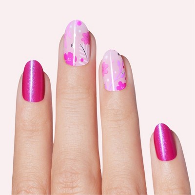 Dashing Diva Gloss Gel Nail Polish Strips - Fluer Flair - 32ct