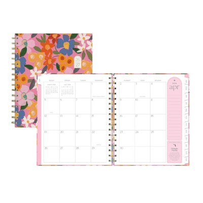 Rhi James for Blue Sky Weekly/Monthly Planner 15 Month Wirebound 7"x9" Textured Paper - Ava Floral