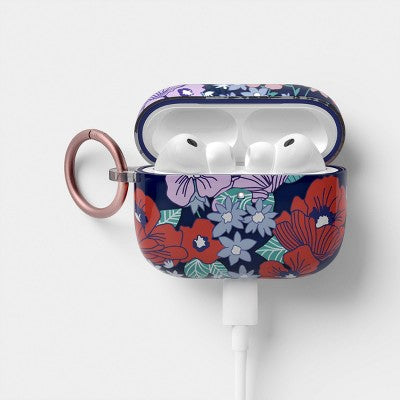 AirPods Pro (3rd Generation) Case with Clip - heyday Poppy Flowers