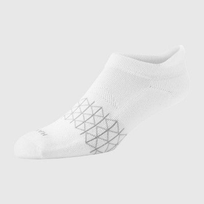 Hanes Men's 3pk +1 Absolute Active Cushioned Heel Shield Socks - White 6-12: Low Cut, Breathable Mesh, Arch Support, Seamless Toe