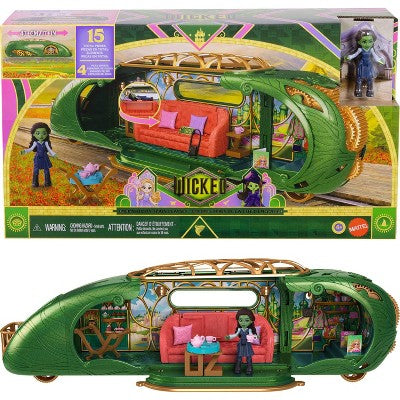 Wicked Universal Pictures' Emerald City Train Small Doll Playset, 3 Play Spaces & 15pc Small Doll Train Playset