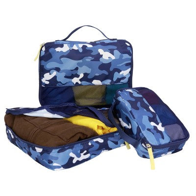 Crckt 3pc Packing Cube Set - Blue Camo