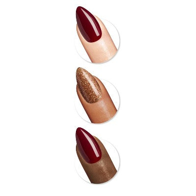 Sally Hansen Salon Effects Perfect Press-On Nails Kit - Cinna Snap - 24ct