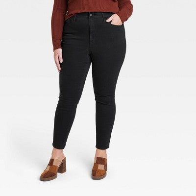 Women's High-Rise Skinny Jeans - Universal Thread Black Wash 22
