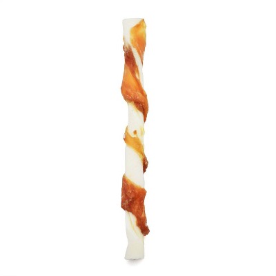 Canine Chews Chicken and Beef Twist Rawhide Dog Treats - 100ct