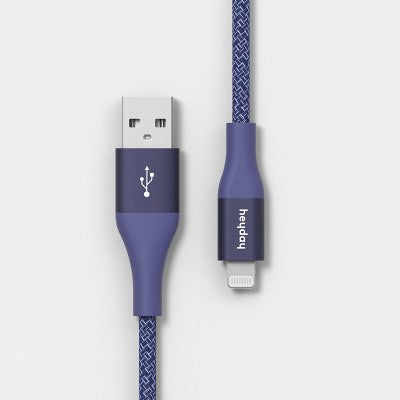 10' USB-A to Lightning Braided Cable - heyday Future Dusk
