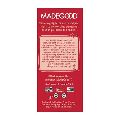 MadeGood Organic Crunchy Hot Cocoa Mini Holiday Cookies - 10.2oz