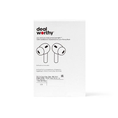 Apple AirPods Pro (1/2 Generation) Case - dealworthy Clear