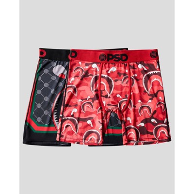 PSD Men's Red Warface Print Briefs - Camo/Black L