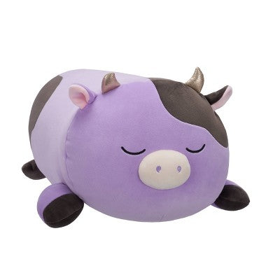 18" Alexie Purple and Black Cow with Gold Horns Squishmallows Plush