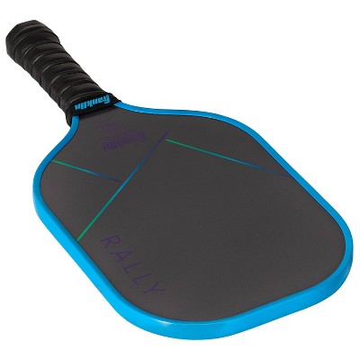 Franklin Sports 15.7'' Rally Traditional Pickleball Paddle - Blue/Green: Polypropylene Core