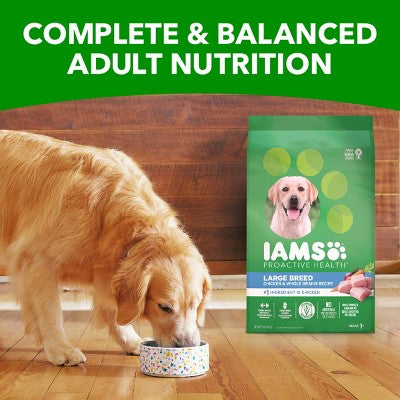 IAMS Proactive Health Chicken and Whole Grain Flavor Large Breed Adult Dry Dog Food - 40lbs (LOCAL PICKUP ONLY)