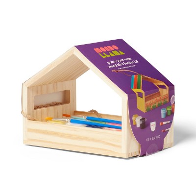 Wooden Bird Feeder Painting Craft Kit - Mondo Llama