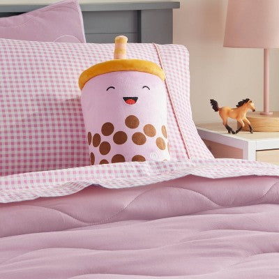 Boba Light-Up Stuffed Plush Kids' Throw Pillow Purple - Pillowfort