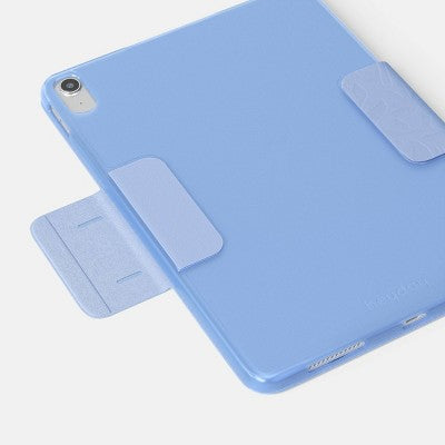 Apple iPad (10th/11th Gen) Case - heyday Peri-Blue Debossed: Botanical Pattern Cover
