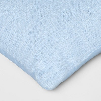 Lumbar Texture Cotton Pillow Sky Blue - Room Essentials