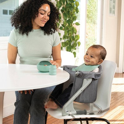 Infantino The Ultimate Travel Booster - Gray: Solid Pattern Plastic Seat, Safety Belt Feature, Max 30 lbs Capacity