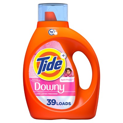 Tide + Downy April Fresh HE Concentrated Liquid Laundry Detergent 39 Loads - 55 fl oz