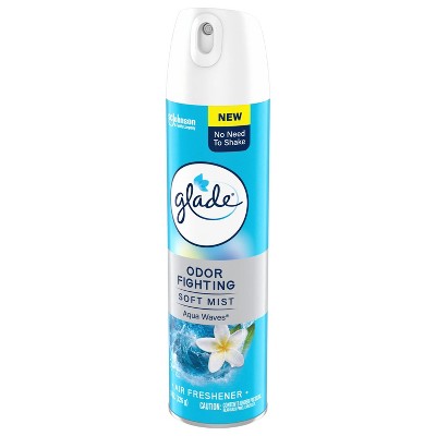 Glade Odor Fighting Soft Mist Aerosol Room Air Freshener - Aqua Waves - 8oz
