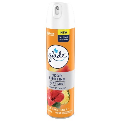 Glade Odor Fighting Soft Mist Aerosol Room Air Freshener - Hawaiian Breeze - 8oz