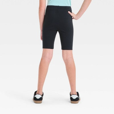 Girls' Bike Shorts - Cat & Jack Black M