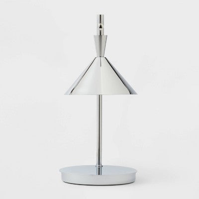 Candle Lamp Warmer Silver Tri Shade - Threshold