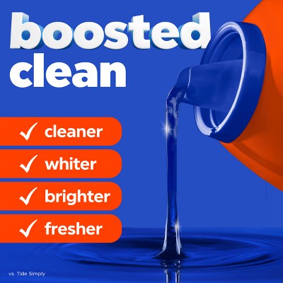 Tide Liquid Laundry Detergent 80 Loads - 100 fl oz: Odor Control, Cold Water Detergent, Color Care