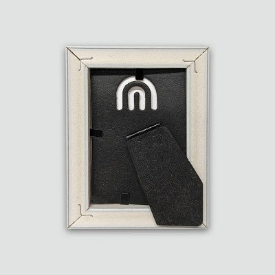 Harbortown 4pk 2"x3" Soft Linear Profile Mini Picture Frames Natural