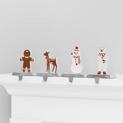 4ct Christmas Metal Character Stocking Holder - Wondershop