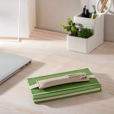 U Brands 1ct Vegan Leather Open Pen Pouch with Elastic Band