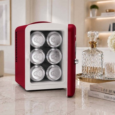 Frigidaire 6 Can Mini Personal Dorm Fridge Cooler Red