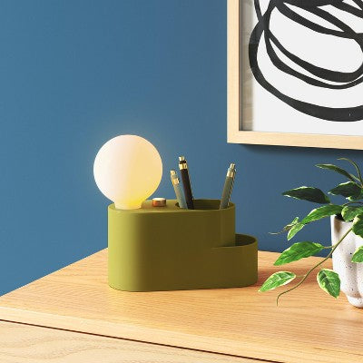 Orb Shade Organizer Novelty Table Lamp Green - Room Essentials
