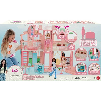 Barbie Hearth & Hand Townhouse Playset with 3 Levels & 40+ Pieces Including Furniture & Accessories (LOCAL PICKUP ONLY)